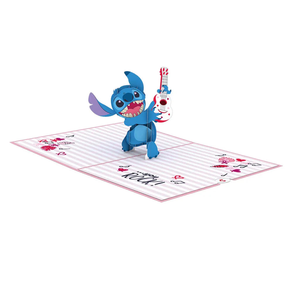 Lovepop Valentine'S Day 2/14|Kids|Disney's Stitch Rockin' Valentine Pop-Up Card