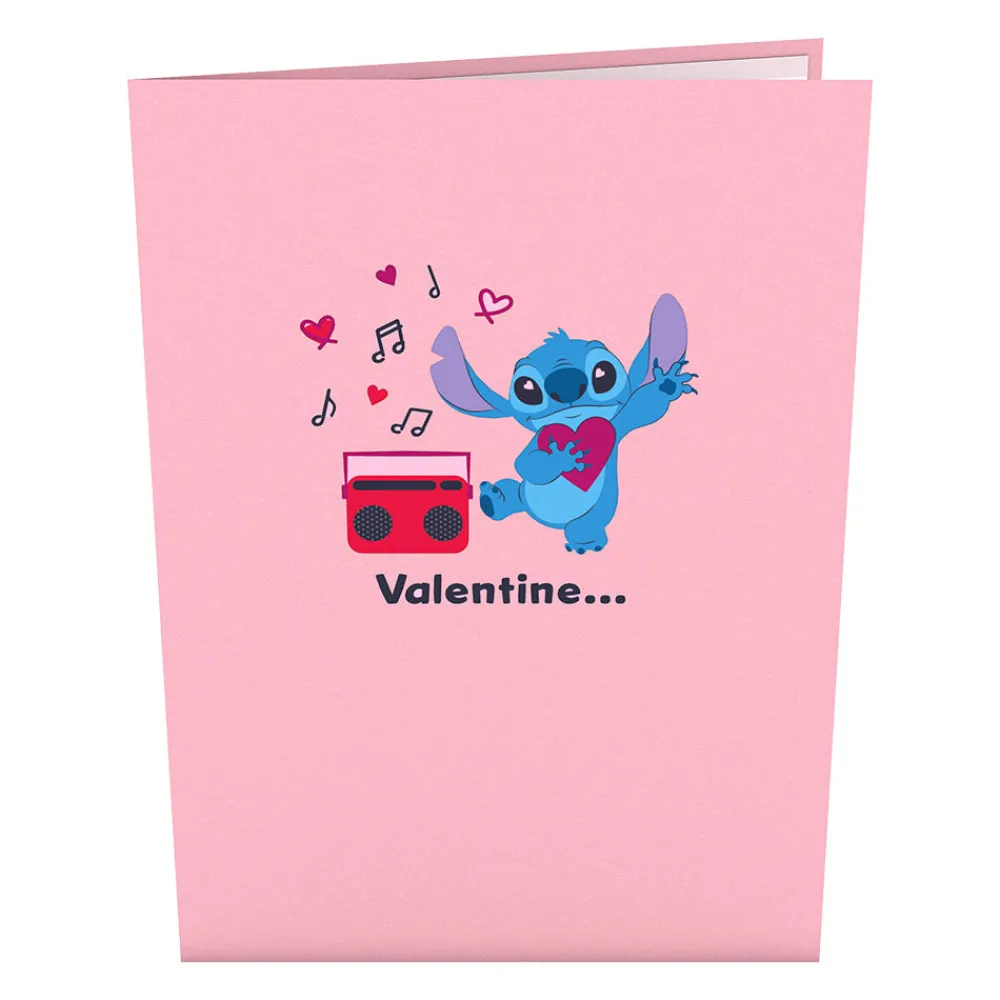 Lovepop Valentine'S Day 2/14|Kids|Disney's Stitch Rockin' Valentine Pop-Up Card