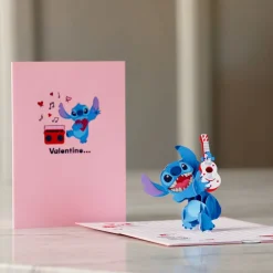 Lovepop Valentine'S Day 2/14|Kids|Disney's Stitch Rockin' Valentine Pop-Up Card
