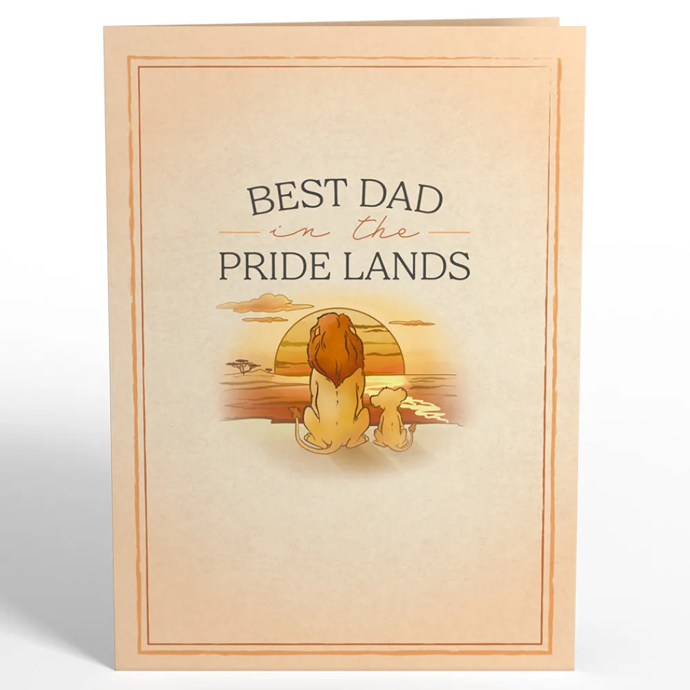 Lovepop Father'S Day 6/15|Dad|Disney's The Lion King Best Dad in the Pride Lands Pop-Up Card