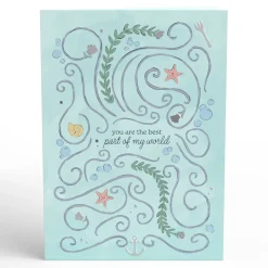 Lovepop Anniversary|Valentine'S Day 2/14|Disney's The Little Mermaid Ariel & Prince Eric Pop-Up Card