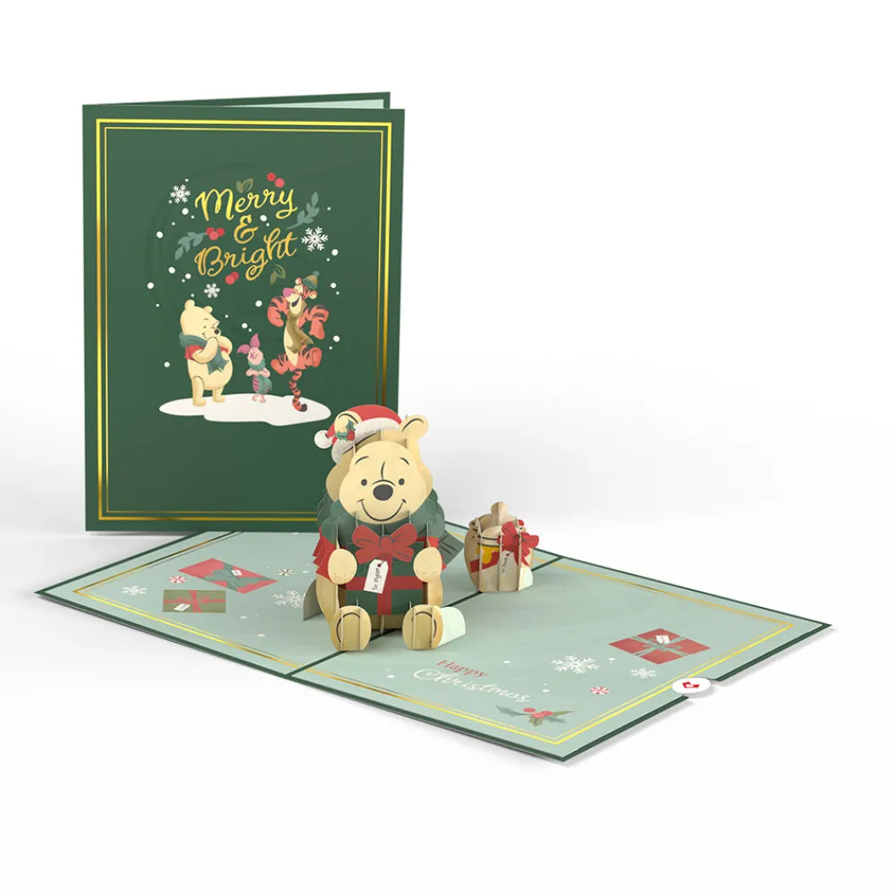 Lovepop Greeting Cards|Christmas 12/25|Disney's Winnie The Pooh Merry & Bright Christmas Pop-Up Card