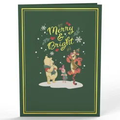Lovepop Greeting Cards|Christmas 12/25|Disney's Winnie The Pooh Merry & Bright Christmas Pop-Up Card
