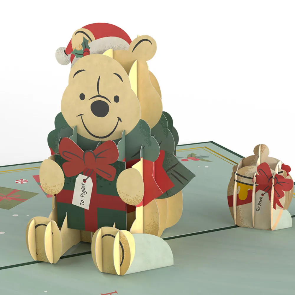 Lovepop Greeting Cards|Christmas 12/25|Disney's Winnie The Pooh Merry & Bright Christmas Pop-Up Card