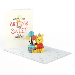 Lovepop Greeting Cards|Birthday|Disney’s Winnie The Pooh Sweet as Hunny Birthday Pop-Up Card