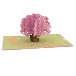 Lovepop Anniversary|Wedding|Dogwood Love Scene Purple Same Sex Male Pop-Up Card