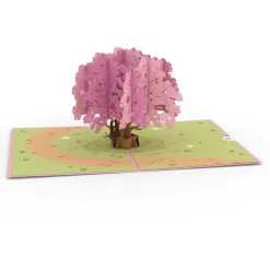 Lovepop Anniversary|Wedding|Dogwood Love Scene Purple Same Sex Female Pop-Up Card