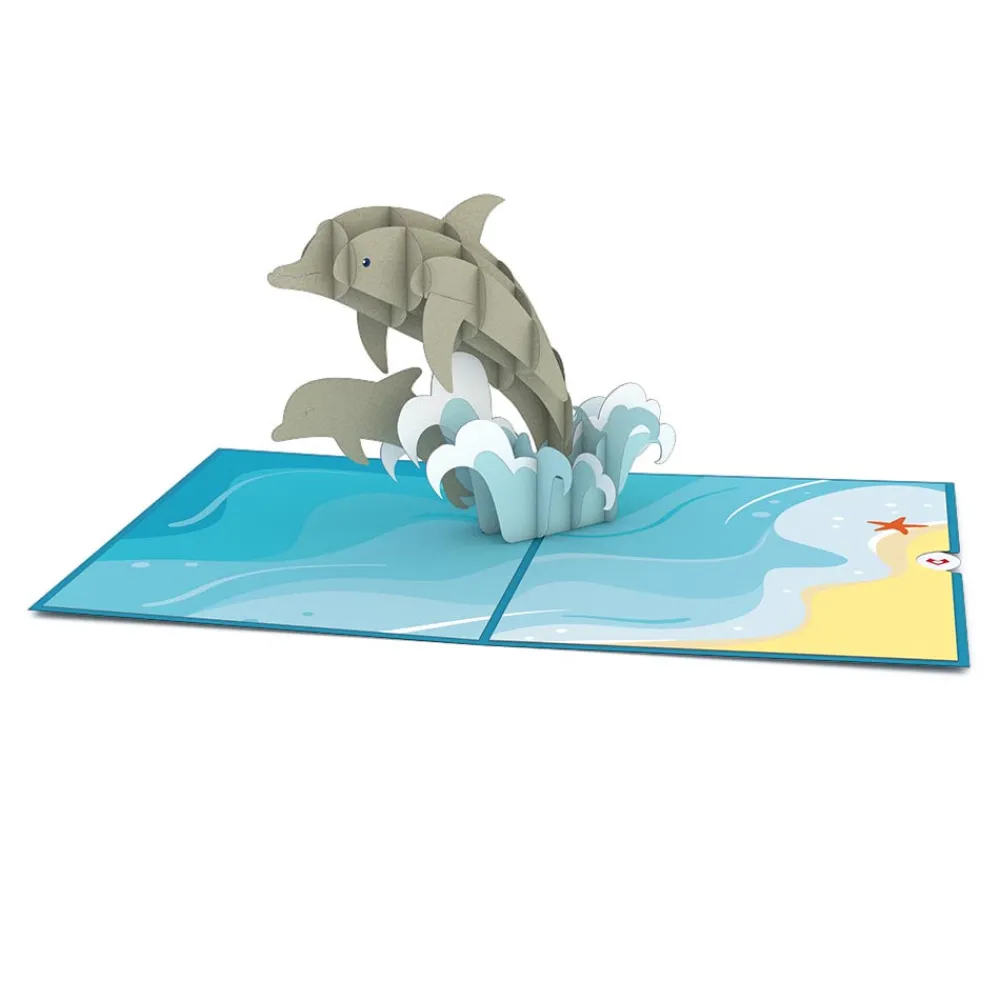 Lovepop Birthday|Just Because|Dolphins Pop-Up Card