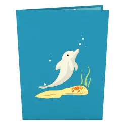 Lovepop Birthday|Just Because|Dolphins Pop-Up Card