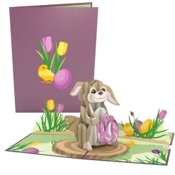 Lovepop Greeting Cards|Easter 4/20|Easter Bunny with Egg Pop-Up Card
