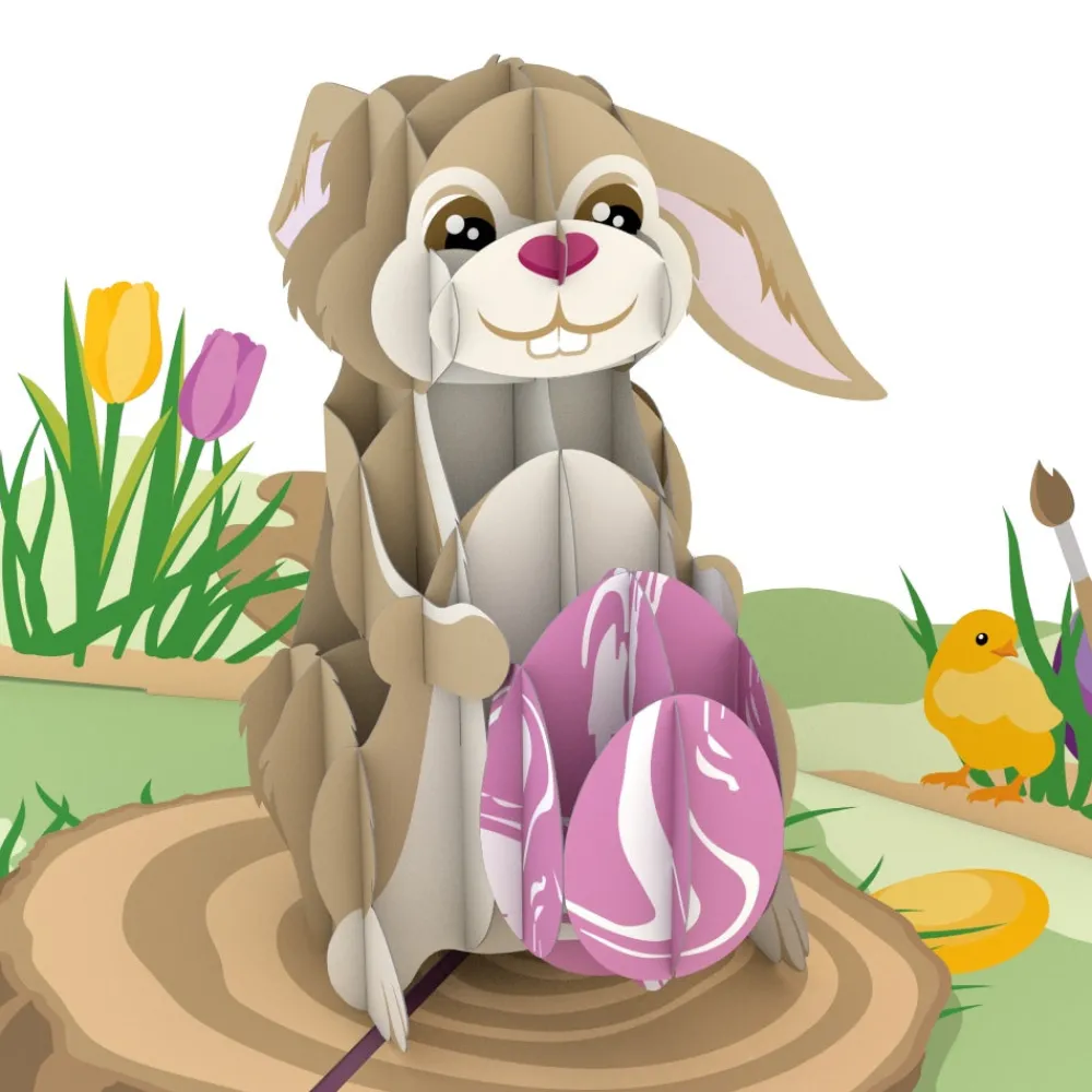 Lovepop Greeting Cards|Easter 4/20|Easter Bunny with Egg Pop-Up Card