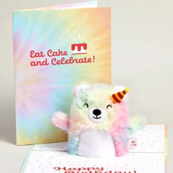 Lovepop Plushpop|Birthday|Eat Cake & Celebrate' Birthday Plushpop Card