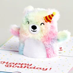 Lovepop Plushpop|Birthday|Eat Cake & Celebrate' Birthday Plushpop Card