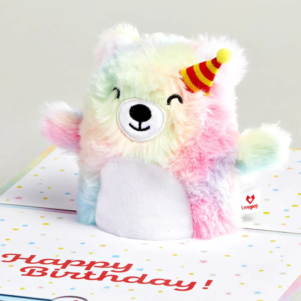 Lovepop Plushpop|Birthday|Eat Cake & Celebrate' Birthday Plushpop Card
