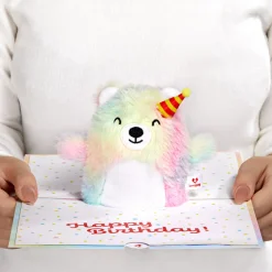 Lovepop Plushpop|Birthday|Eat Cake & Celebrate' Birthday Plushpop Card