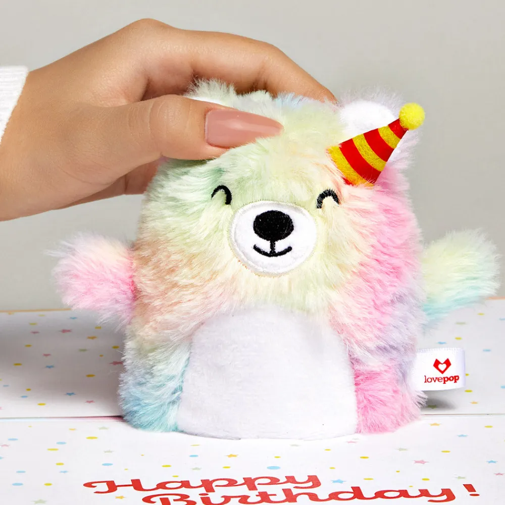 Lovepop Card & Gift Bundles|Plushpop|Eat Cake and Celebrate' Birthday Plushpop Card and Bouquet Bundle