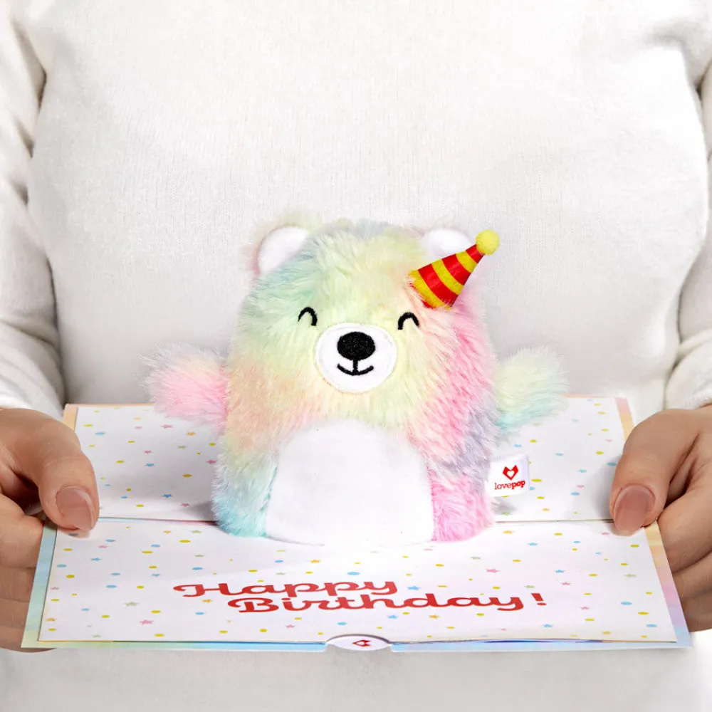 Lovepop Card & Gift Bundles|Plushpop|Eat Cake and Celebrate' Birthday Plushpop Card and Bouquet Bundle