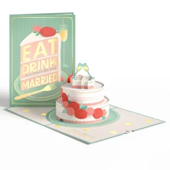 Lovepop Wedding|Eat, Drink, and Be Married Pop-Up Card