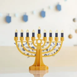 Lovepop Decor|Hanukkah 12/14|Elegant Interactive Menorah Giant Pop-Up Gift