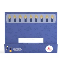 Lovepop Decor|Hanukkah 12/14|Elegant Interactive Menorah Giant Pop-Up Gift