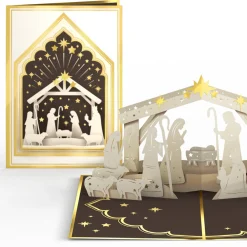 Lovepop Greeting Cards|Religious|Elegant Nativity Pop-Up Card