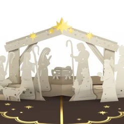 Lovepop Greeting Cards|Religious|Elegant Nativity Pop-Up Card
