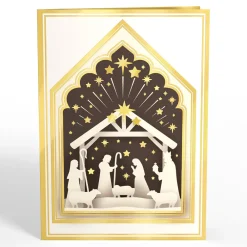 Lovepop Greeting Cards|Religious|Elegant Nativity Pop-Up Card