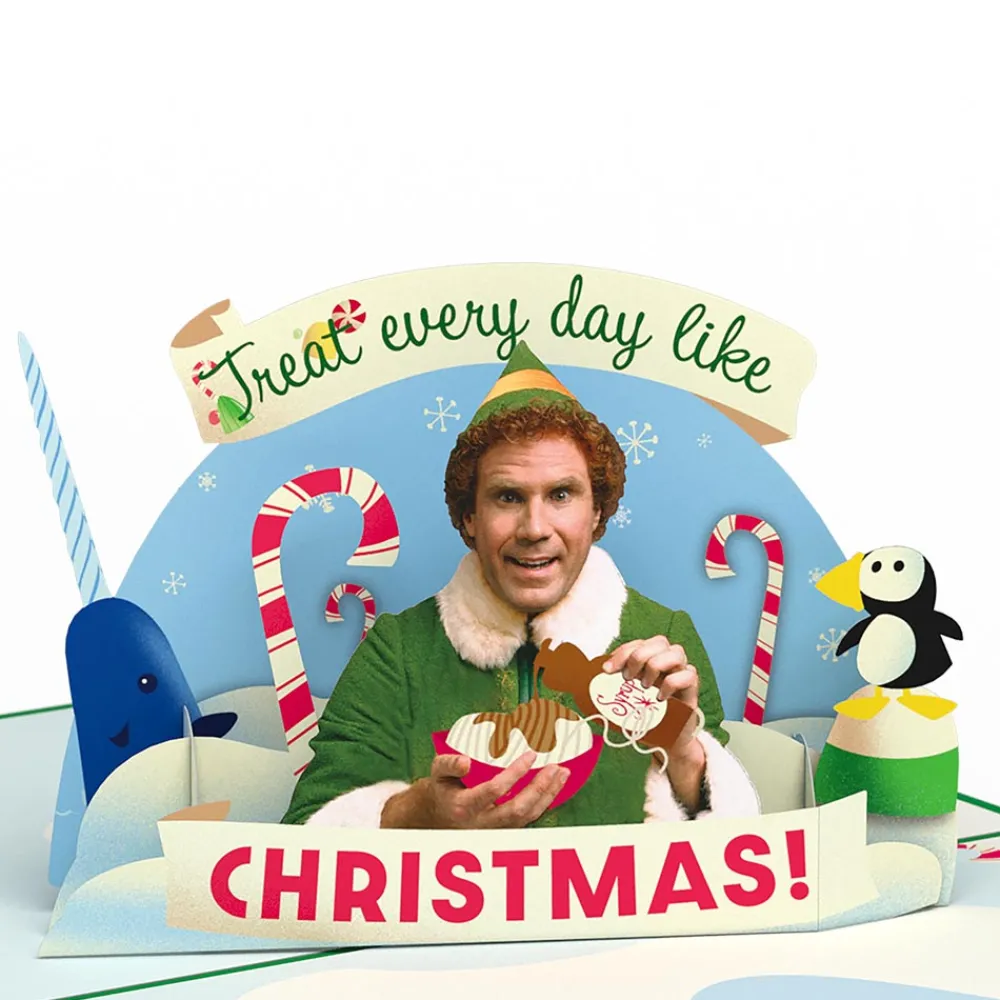 Lovepop Greeting Cards|Christmas 12/25|Elf Christmas Treats Pop-Up Card