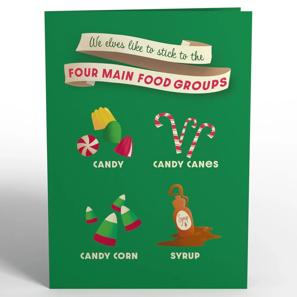 Lovepop Greeting Cards|Christmas 12/25|Elf Christmas Treats Pop-Up Card