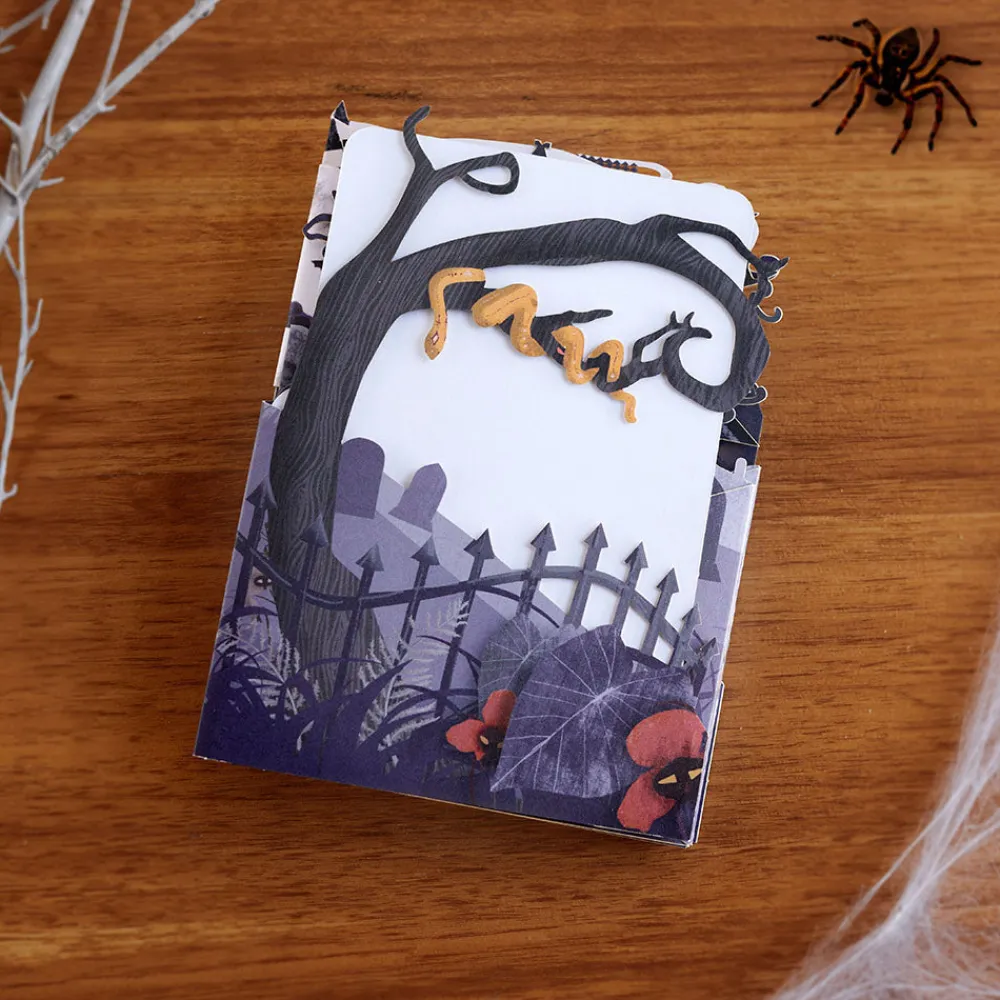 Lovepop Halloween 10/31|Enchantingly Eerie Halloween Village Loooooong Card™ (Expands to 2 feet)