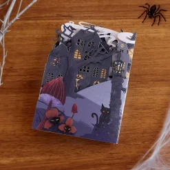 Lovepop Halloween 10/31|Enchantingly Eerie Halloween Village Loooooong Card™ (Expands to 2 feet)