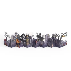 Lovepop Halloween 10/31|Enchantingly Eerie Halloween Village Loooooong Card™ (Expands to 2 feet)