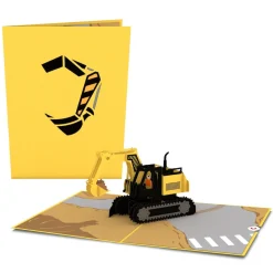Lovepop Greeting Cards|Just Because|Excavator Pop-Up Card