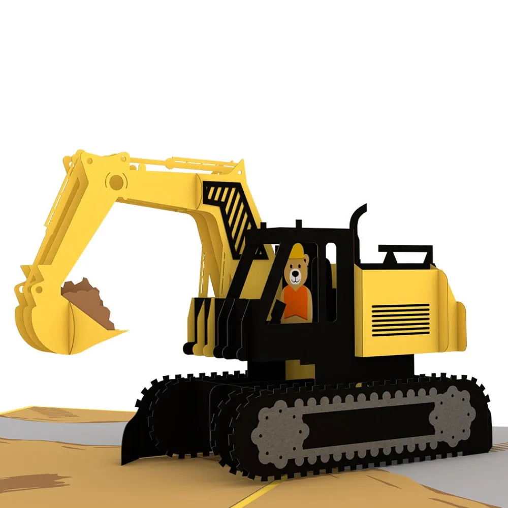 Lovepop Greeting Cards|Just Because|Excavator Pop-Up Card