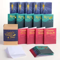 Lovepop Value Packs|Religious|Faithful Christmas Wishes Box Set (Assorted 24-Pack): Paperpop® Card