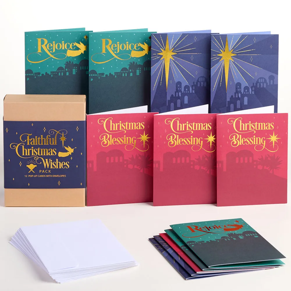 Lovepop Value Packs|Religious|Faithful Christmas Wishes Box Set (Assorted 12-Pack): Paperpop® Card