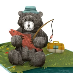 Lovepop Father'S Day 6/15|Dad|Father’s Day Fishing Bear Pop-Up Card