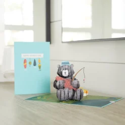 Lovepop Father'S Day 6/15|Dad|Father’s Day Fishing Bear Pop-Up Card