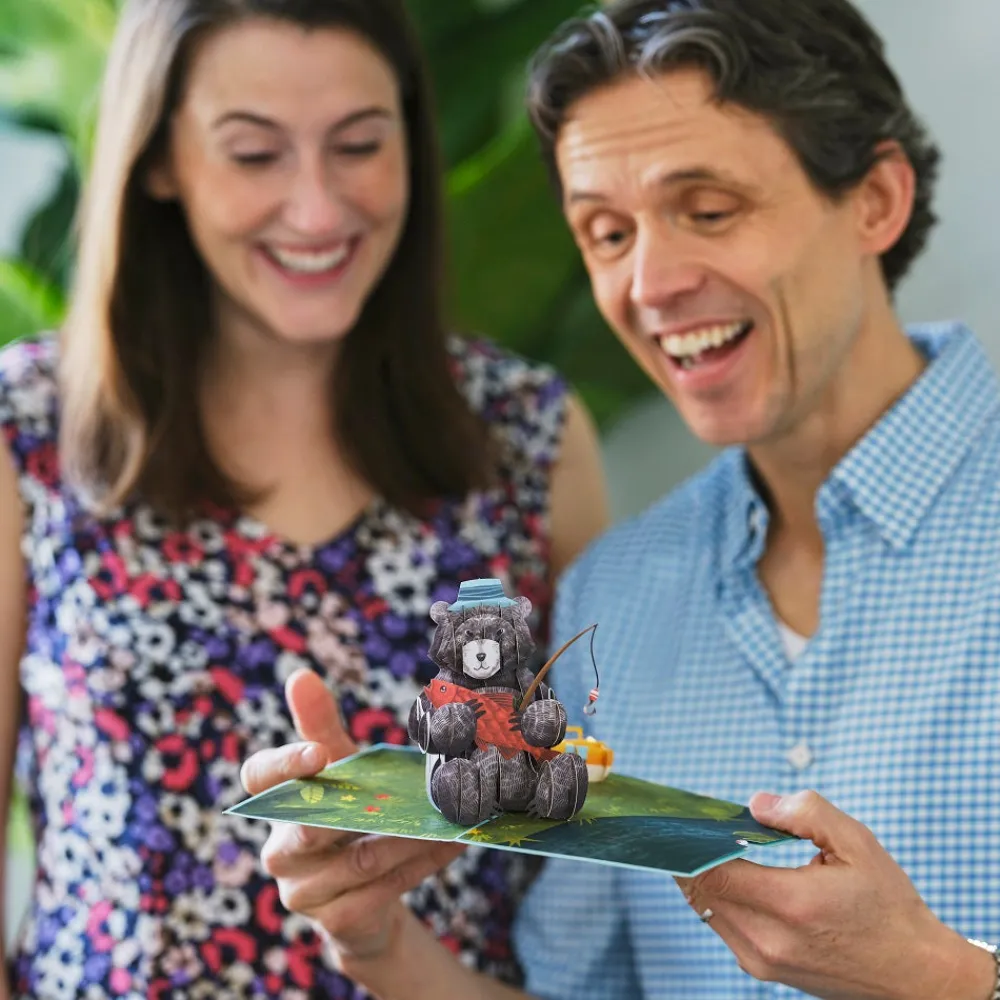 Lovepop Father'S Day 6/15|Dad|Father’s Day Fishing Bear Pop-Up Card