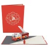 Lovepop Greeting Cards|Birthday|Fire Truck Pop-Up Card