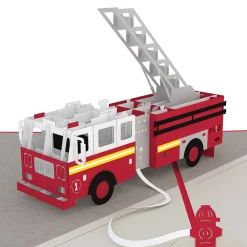 Lovepop Greeting Cards|Birthday|Fire Truck Pop-Up Card