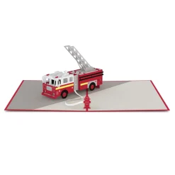 Lovepop Greeting Cards|Birthday|Fire Truck Pop-Up Card