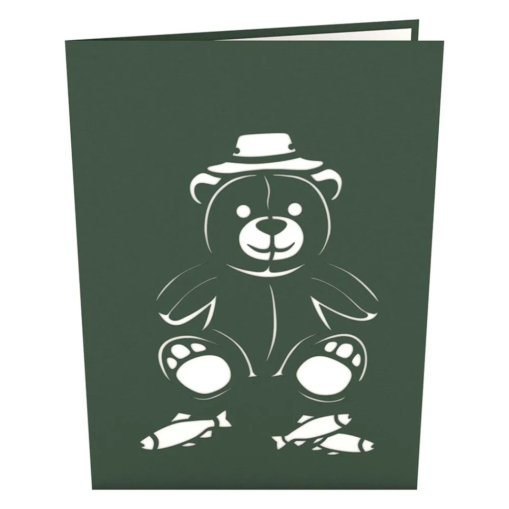 Lovepop Greeting Cards|Father'S Day 6/15|Fishing Bear Pop-Up Card