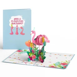 Lovepop Greeting Cards|Birthday|Flamazing Birthday Flamingo Pop-Up Card