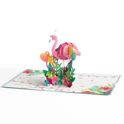 Lovepop Greeting Cards|Birthday|Flamazing Birthday Flamingo Pop-Up Card