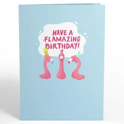 Lovepop Greeting Cards|Birthday|Flamazing Birthday Flamingo Pop-Up Card