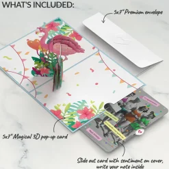 Lovepop Birthday|Flamazing Birthday Flamingo Pop-Up Card and Sentiment Set for Any Woman