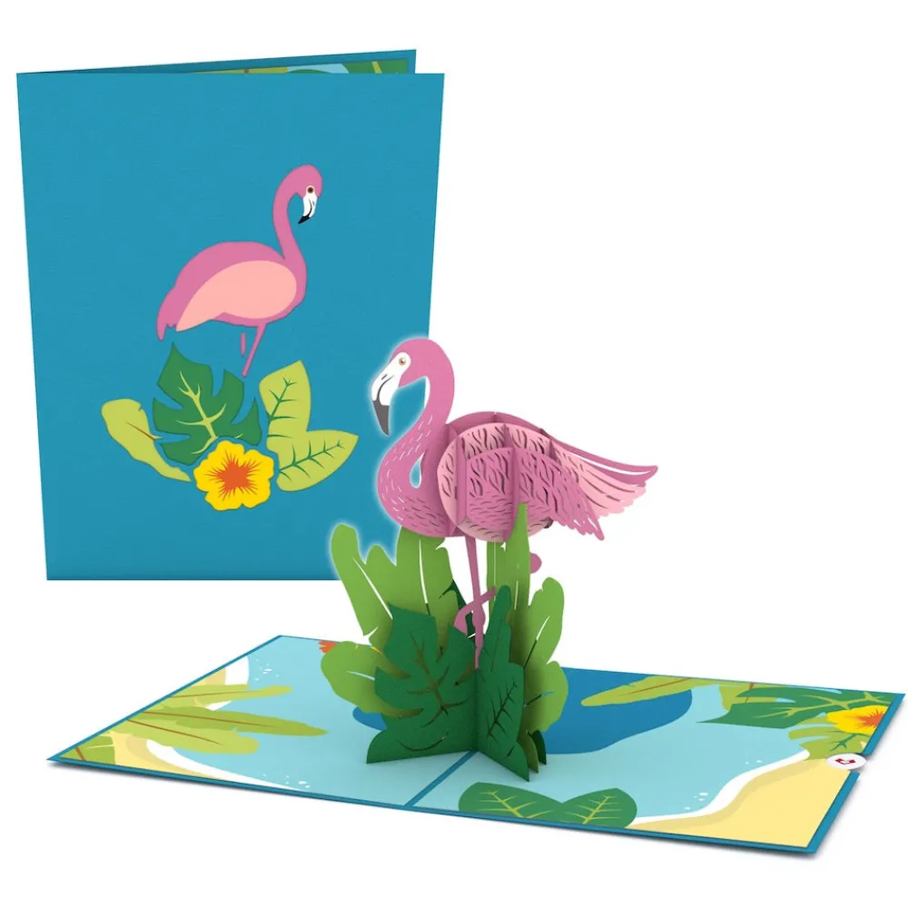 Lovepop Greeting Cards|Birthday|Flamingo Pop-Up Card