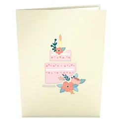 Lovepop Greeting Cards|Birthday|Floral Birthday Cake Pop-Up Card