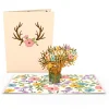 Lovepop Thank You|Floral Deer Thank You Pop-Up Card